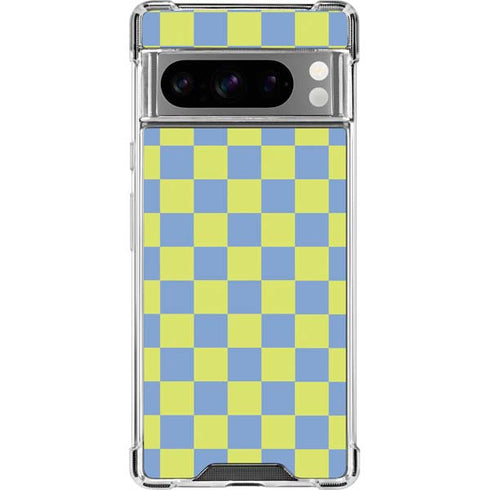 Neon Checkered Google Pixel 8 Pro Clear Case