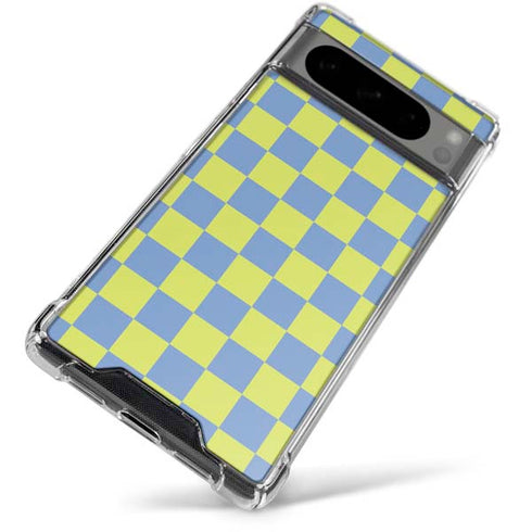 Neon Checkered Google Pixel 8 Pro Clear Case