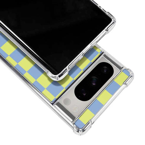 Neon Checkered Google Pixel 8 Pro Clear Case