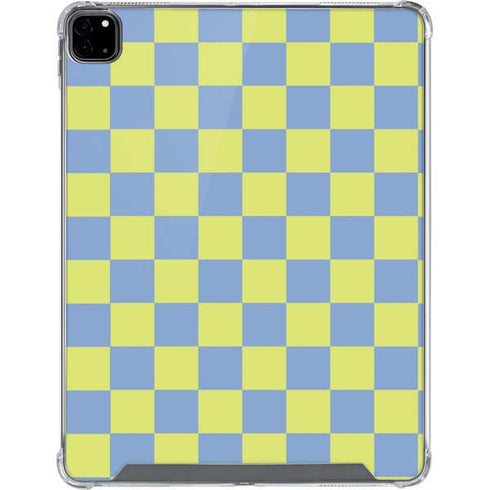 Neon Checkered iPad Pro 12.9in (2020) Clear Case