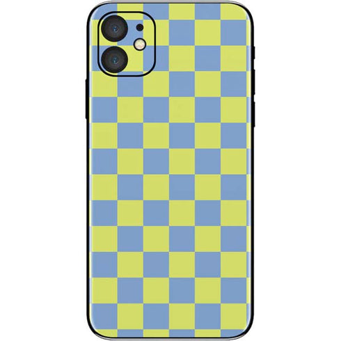 Neon Checkered iPhone 11 Skin