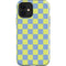 Neon Checkered iPhone 12 Impact Case