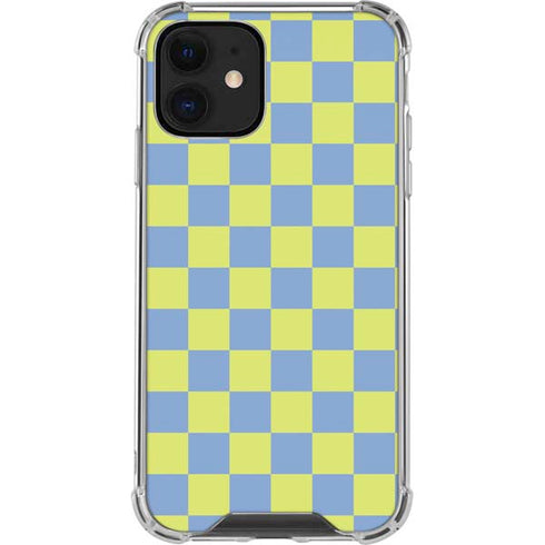Neon Checkered iPhone 12 Mini Clear Case