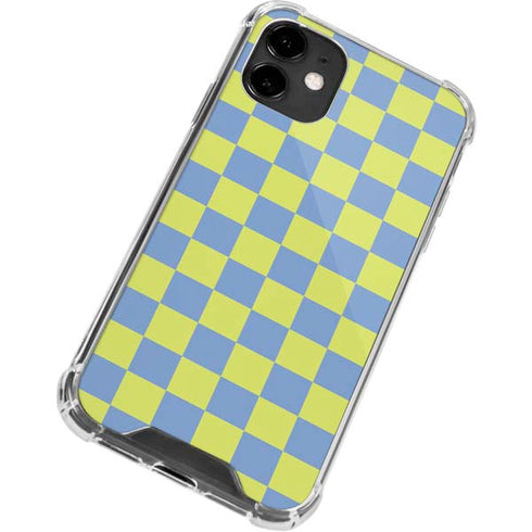 Neon Checkered iPhone 12 Mini Clear Case