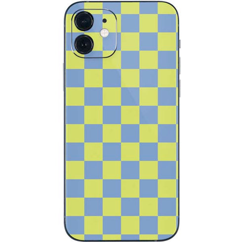 Neon Checkered iPhone 12 Mini Skin