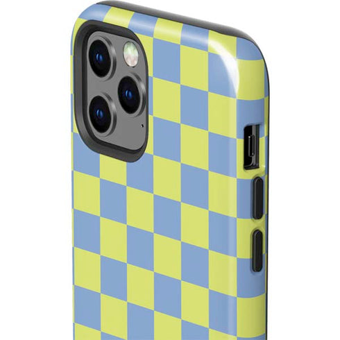 Neon Checkered iPhone 12 Pro Impact Case