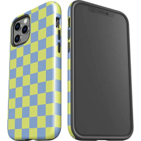 Neon Checkered iPhone 12 Pro Impact Case