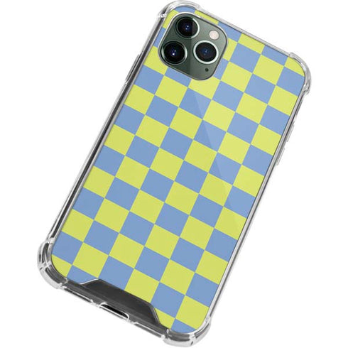 Neon Checkered iPhone 12 Pro Max Clear Case