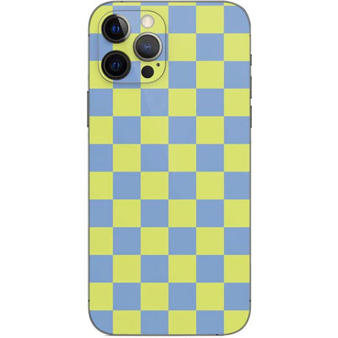 Neon Checkered iPhone 12 Pro Skin