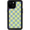 Neon Checkered iPhone 13 Mini Waterproof Case