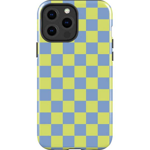 Neon Checkered iPhone 13 Pro Max Impact Case