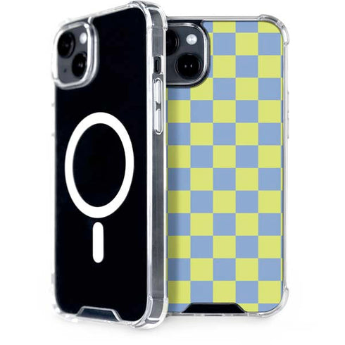Neon Checkered iPhone 15 MagSafe Case
