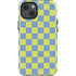 Neon Checkered iPhone 15 Impact Case