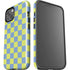 Neon Checkered iPhone 15 Impact Case