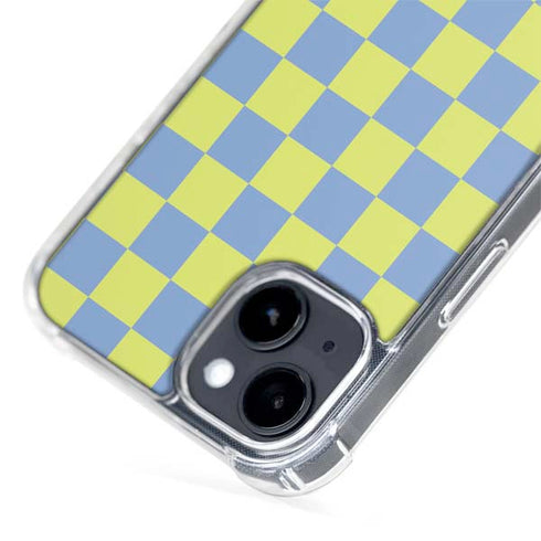 Neon Checkered iPhone 15 Plus MagSafe Case