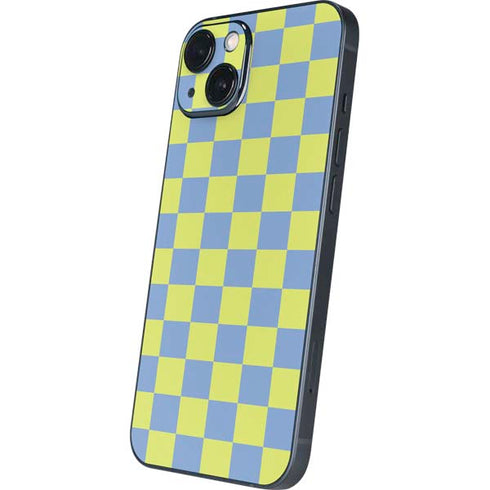 Neon Checkered iPhone 15 Plus Skin