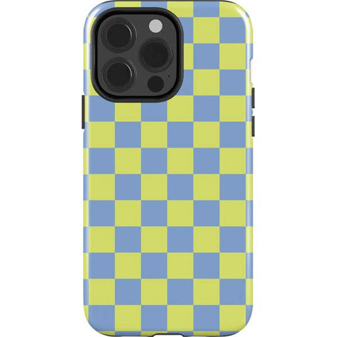 Neon Checkered iPhone 15 Pro Impact Case