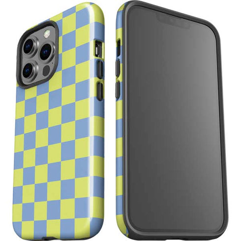 Neon Checkered iPhone 14 Pro Impact Case