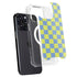 Neon Checkered iPhone 15 Pro Max MagSafe Case