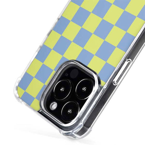Neon Checkered iPhone 15 Pro Max MagSafe Case