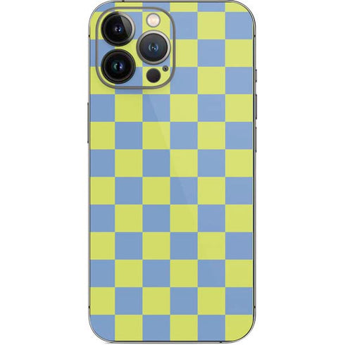 Neon Checkered iPhone 14 Pro Max Skin