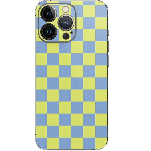 Neon Checkered iPhone 15 Pro Skin