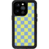 Neon Checkered iPhone 14 Pro Waterproof Case
