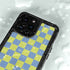 Neon Checkered iPhone 14 Pro Waterproof Case