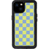 Neon Checkered iPhone 15 Plus Waterproof Case