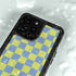 Neon Checkered iPhone 15 Pro Waterproof Case