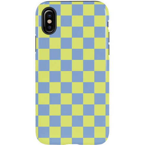 Neon Checkered iPhone X Pro Case