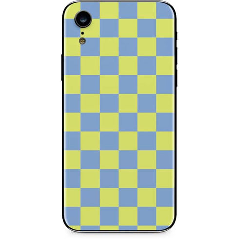 Neon Checkered iPhone XR Skin
