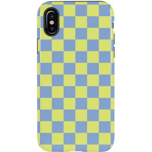 Neon Checkered iPhone XS Pro Case