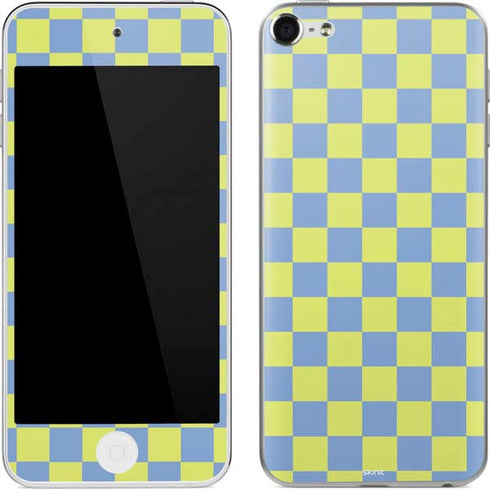 Neon Checkered Apple iPod Skin