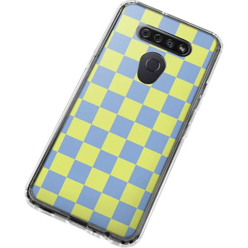 Neon Checkered LG K51/Q51 Clear Case