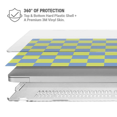 Neon Checkered MacBook Air 13in M1 (2021) Case plus Skin