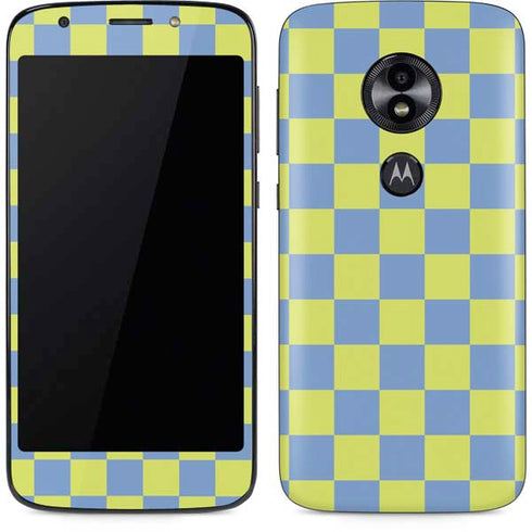 Neon Checkered Moto E5 Play Skin
