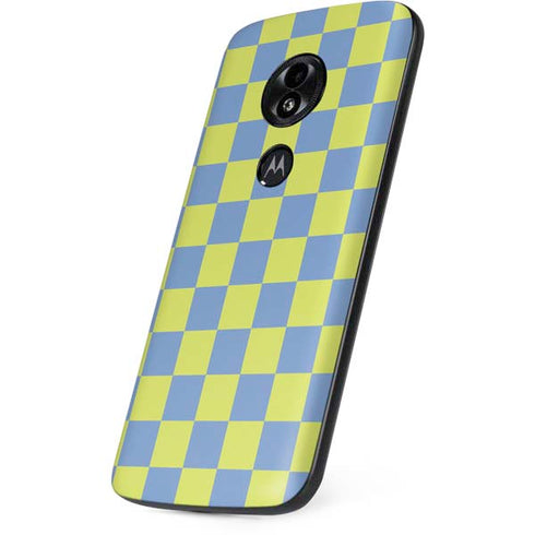 Neon Checkered Moto E5 Play Skin