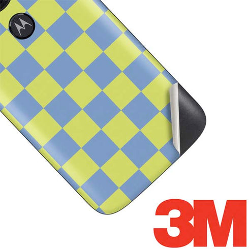 Neon Checkered Moto E5 Play Skin