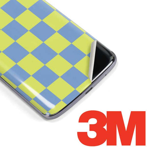 Neon Checkered Moto E5 Plus Skin