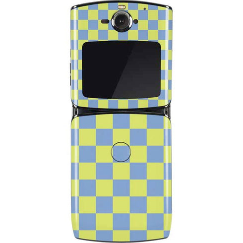 Neon Checkered Motorola RAZR Skin