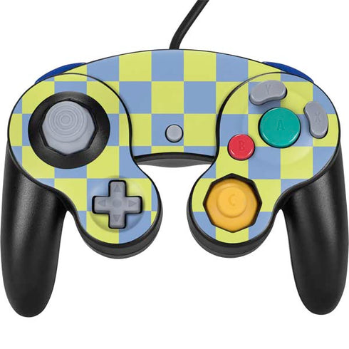 Neon Checkered Nintendo GameCube Controller Skin