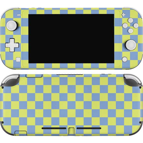 Neon Checkered Nintendo Switch Lite Skin