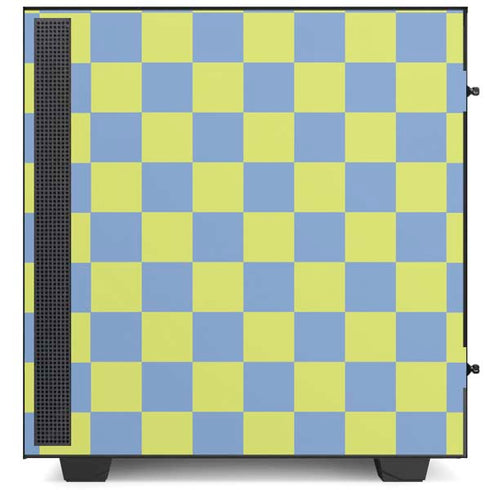 Neon Checkered NZXT H510 Compact ATX Mid-Tower Case Skin