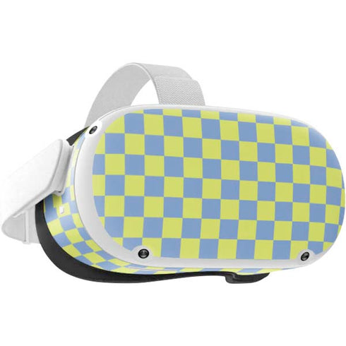 Neon Checkered Oculus Quest 2 Skin