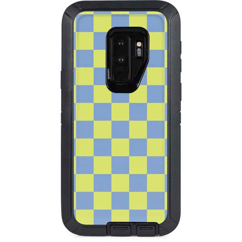 Neon Checkered Otterbox Defender Galaxy Skin