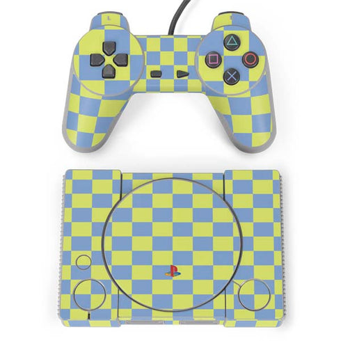 Neon Checkered PlayStation Classic Bundle Skin