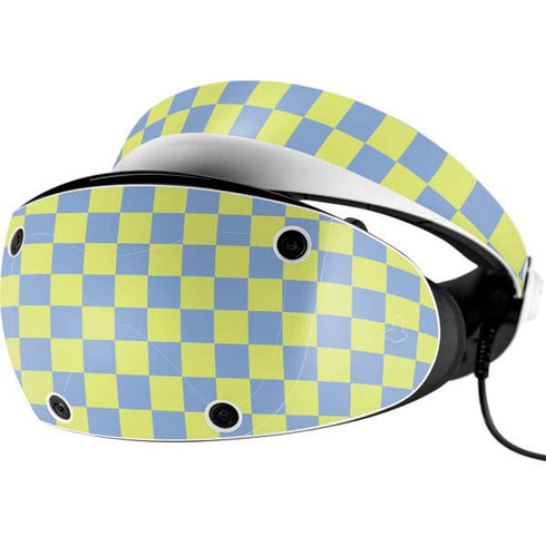 Neon Checkered PlayStation VR2 Skin