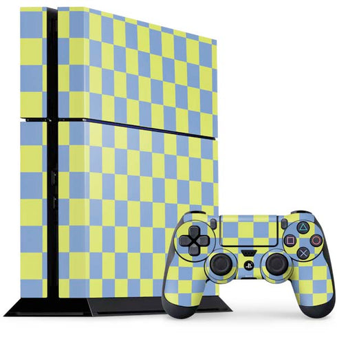Neon Checkered PS4 Console and Controller Bundle Skin
