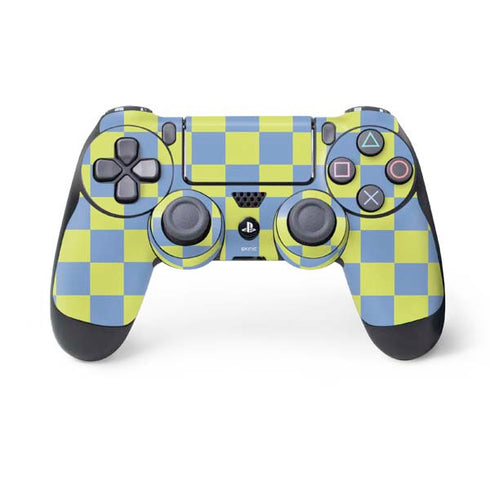 Neon Checkered PS4 Controller Skin